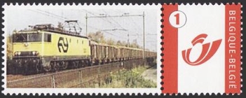 year=?, Belgian personalized stamp with NS 1600 loco